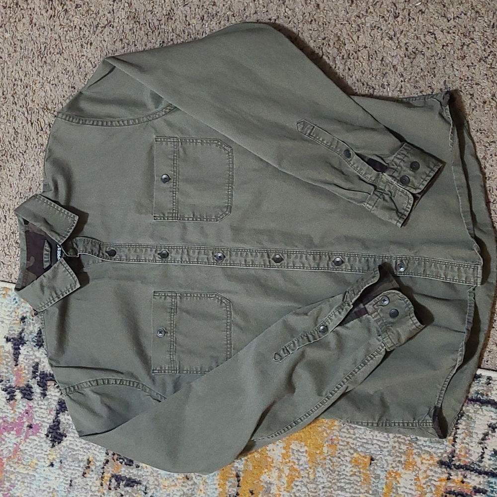 Olive Express Button Down - image 1